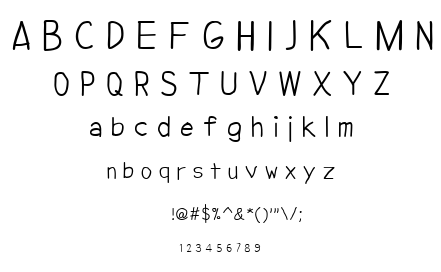 NipCen’s Print Unicode font