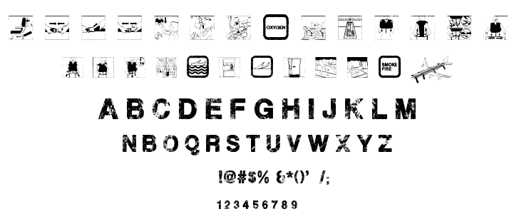 Plane Crash font