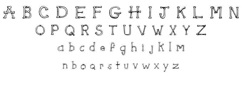 Sketch Bones font