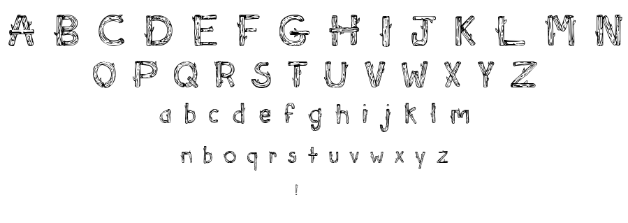 Sketch Logs font