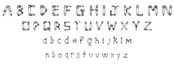 SketchPencils font