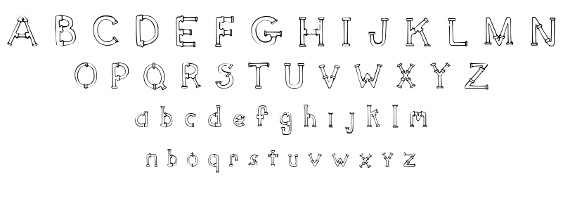 SketchPipes font