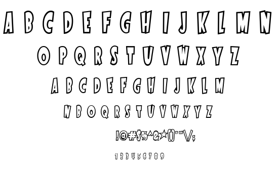 Startling font