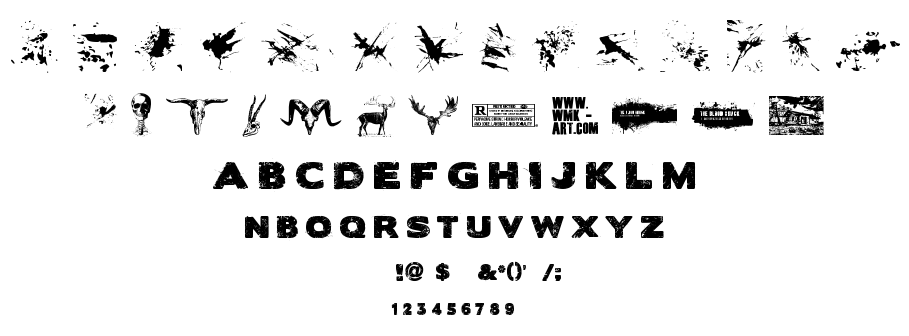 The Blood Shack font