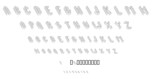 Topple font