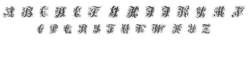 Victorian Initials One font