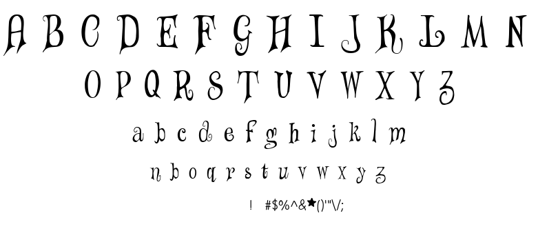 Wizards Magic font