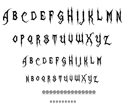 Zombie Holocaust font