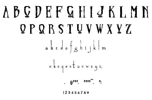 Zombified font