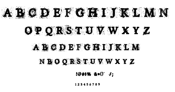House of Horror font