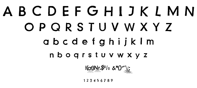 Just another stamp font