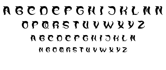 over the mountain font