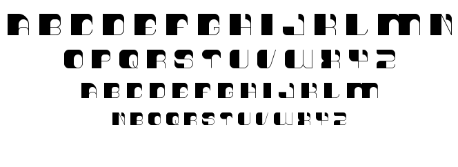 think techno font