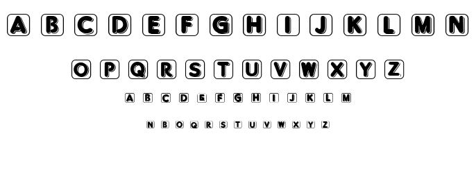 BlisteredFramed font