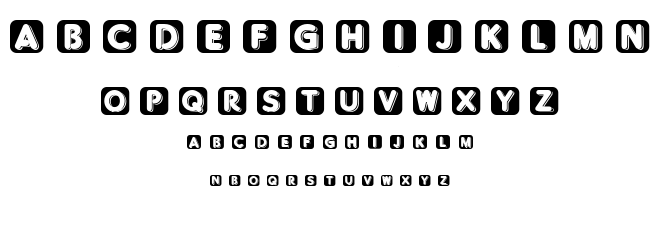 BlisteredReverse font