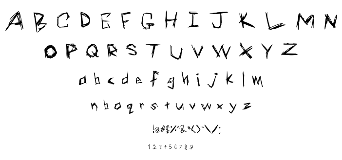 Blood Scratch font