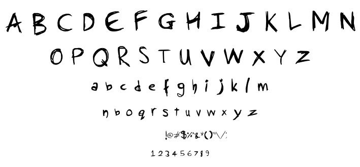 Burnt Scratches font