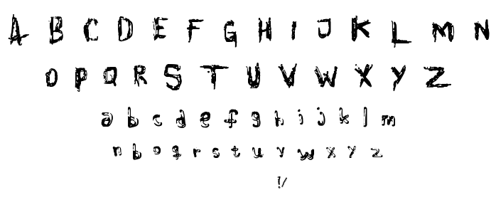 Colour Blind font