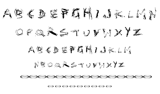 Distortia font