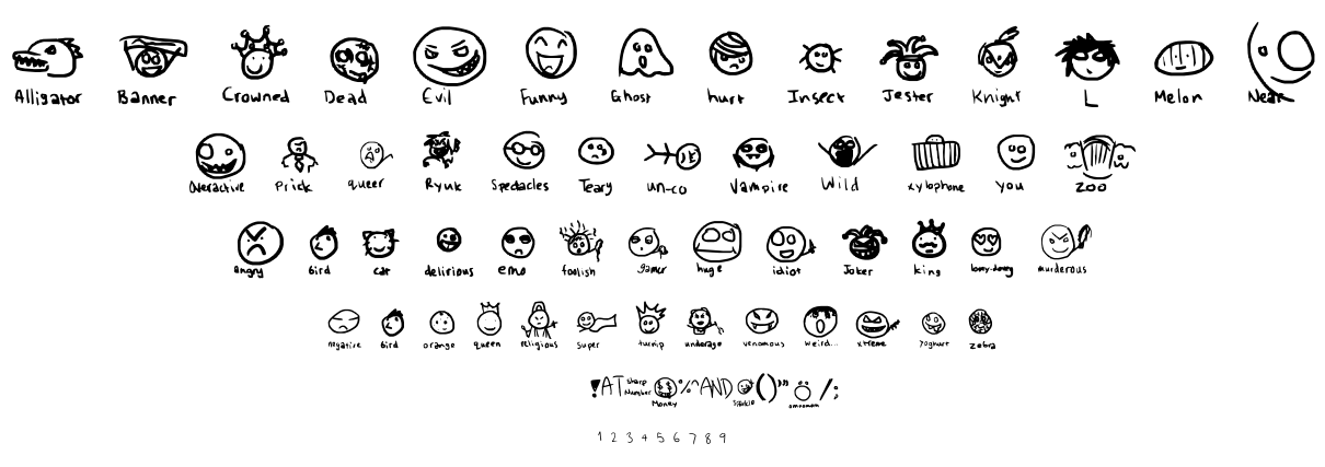 Emoticon Land font