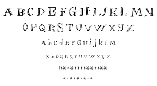 Font in a Red Suit font