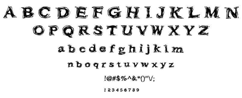 Frazzle font