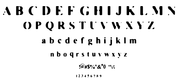 Faded MovieStar font