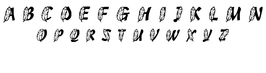 FEATHERSINYOURCAPS font