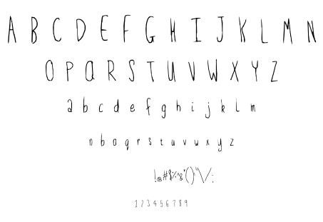 Feeble minded font