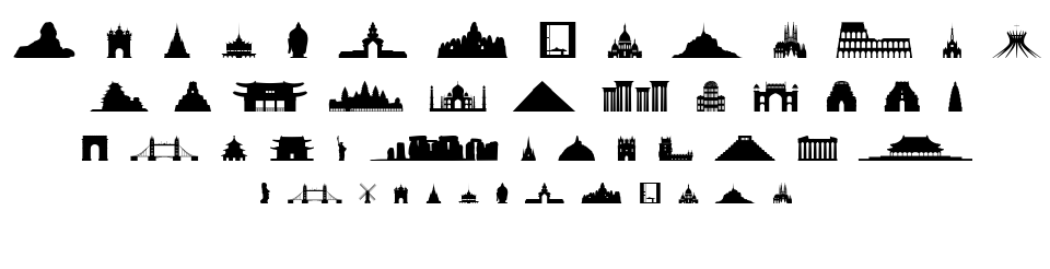 Human-Building font