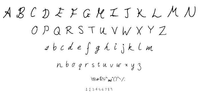 Hand Writing of the Last Centur font