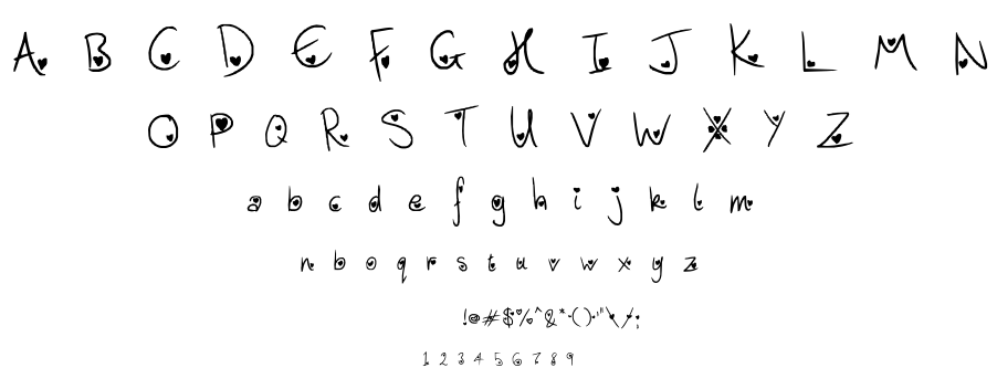 Heart Attack font