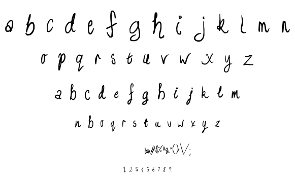 I am more bored than you :P font