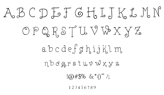 Lejana font