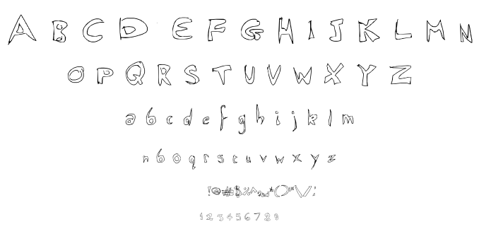 Messed Up Bubble font
