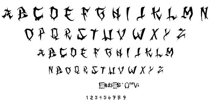 Ming Gothic font