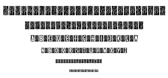 Modern Stained Glass font