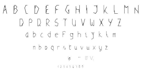 Positive font