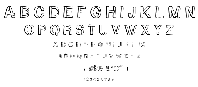 RibbonShadow font