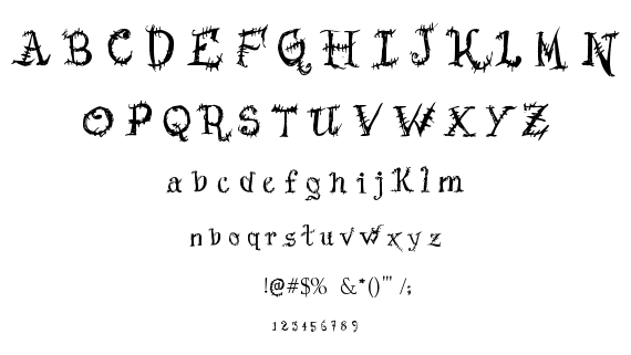 Scars Before Christmas font