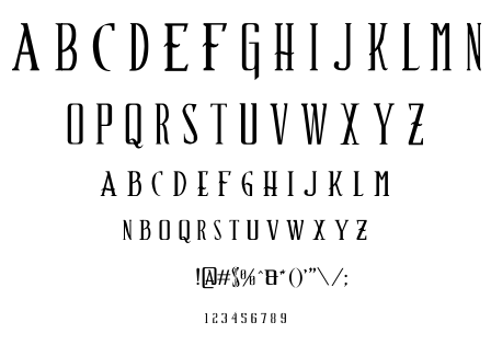 Schindler’s Font font
