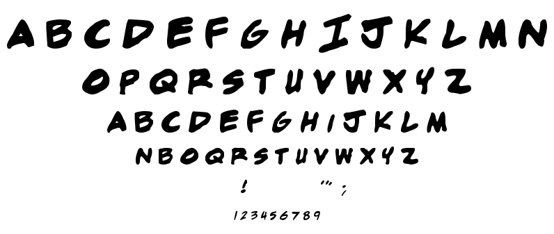Adam Warren font