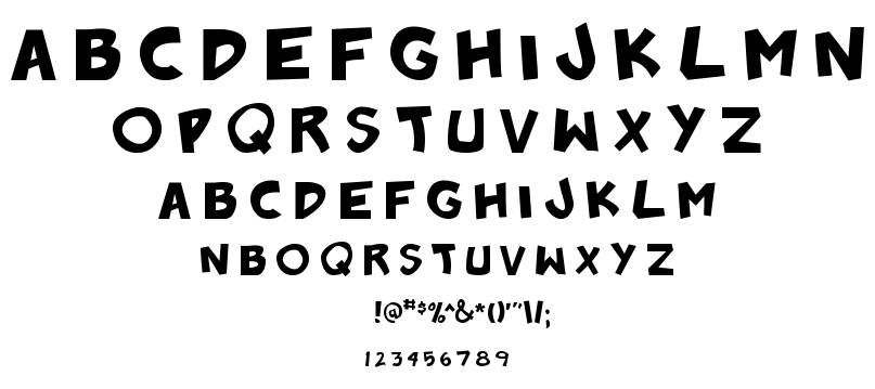 Badonk-a-donk font