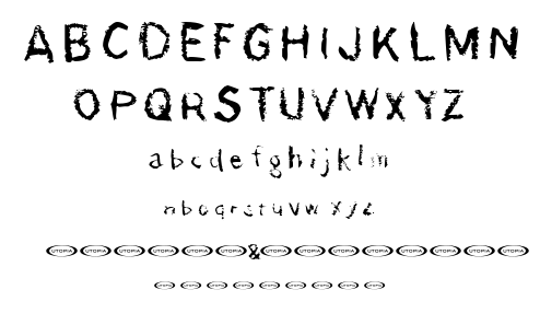 Der Dämonschriftkegel font
