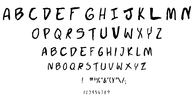 Doujinshi font