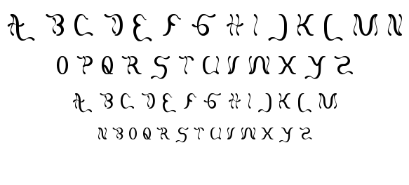 flattered font