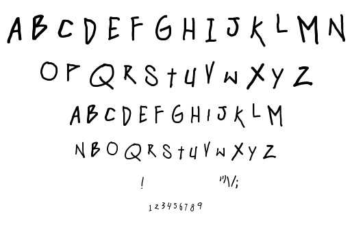 Hangover Monday font