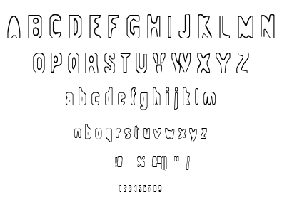 Space-ship 354 font