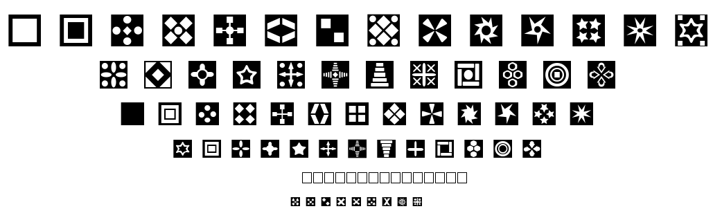 Square Things font