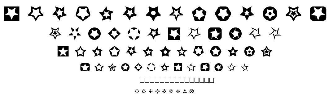 Stars for 3D FX font